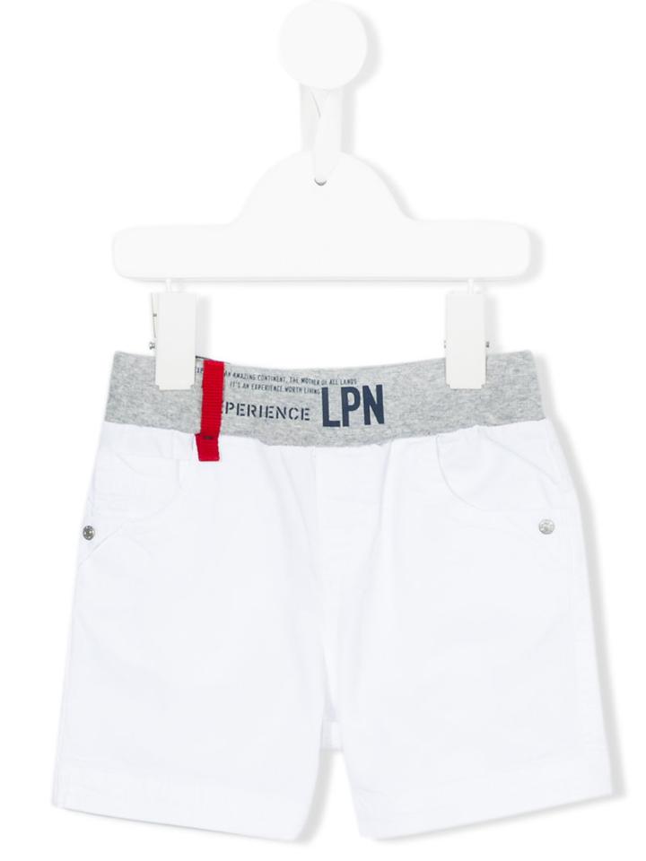 Lapin House - Contrast Waistband Shorts - Kids - Cotton/spandex/elastane - 12 Mth, White