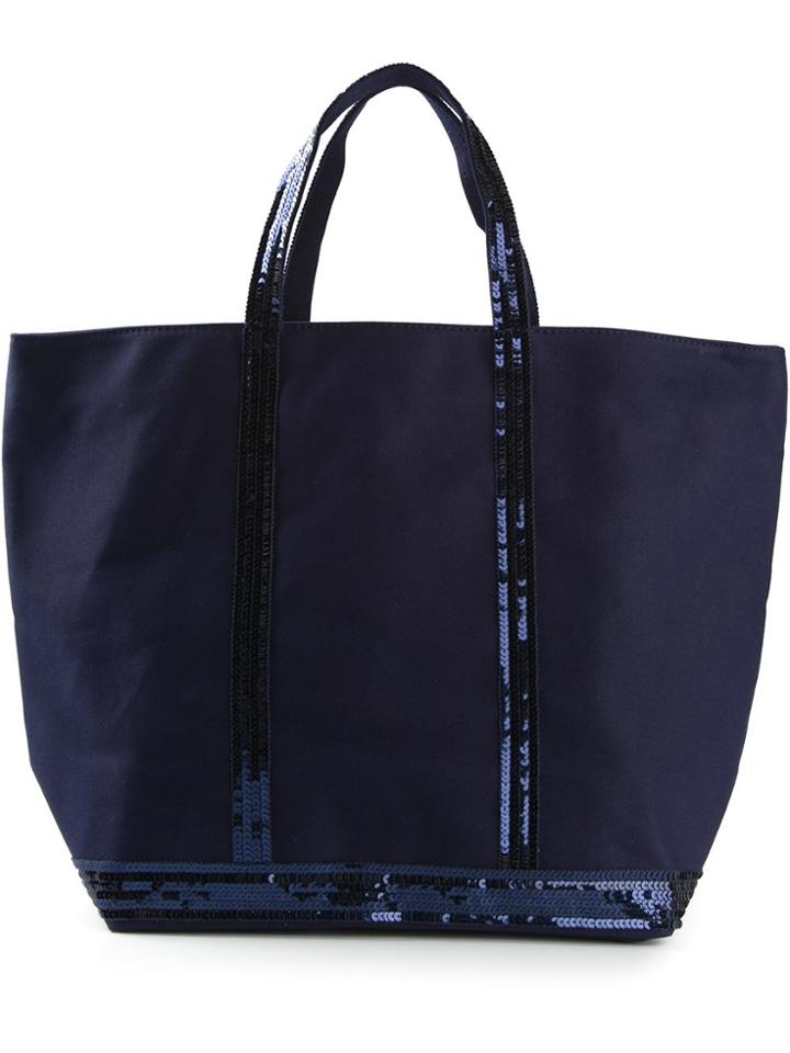 Vanessa Bruno Sequin Embroidered Tote - Blue
