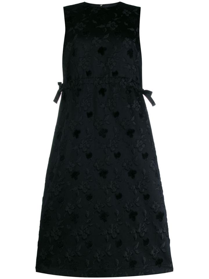 Comme Des Garçons Noir Kei Ninomiya Floral Shift Dress - Black