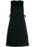 Comme Des Garçons Noir Kei Ninomiya Floral Shift Dress - Black