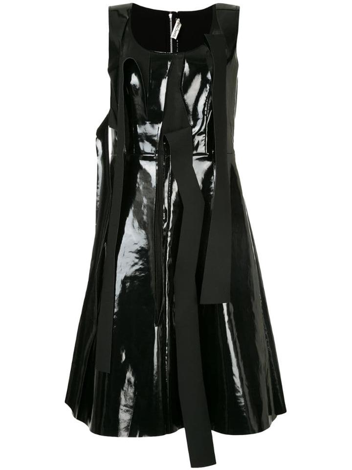 Comme Des Garçons Pre-owned Pinafore Dress With Tear Detailing - Black