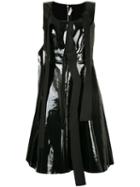 Comme Des Garçons Pre-owned Pinafore Dress With Tear Detailing - Black