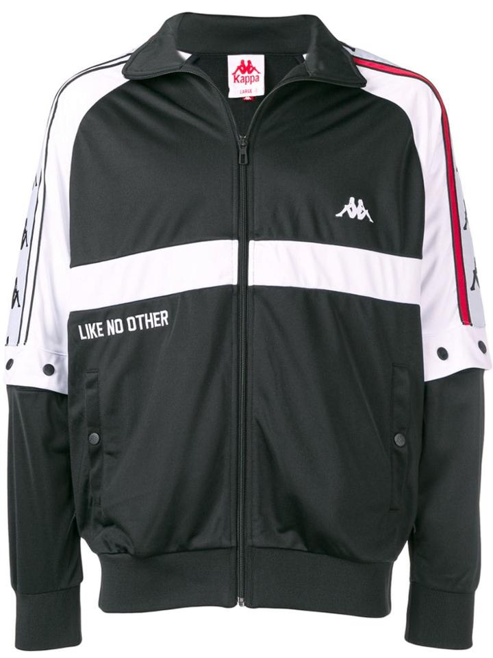 Kappa Logo Stripe Track Jacket - Black