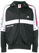 Kappa Logo Stripe Track Jacket - Black