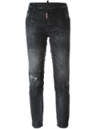 Dsquared2 'cool Girl' Cropped Jeans, Size: 40, Black, Cotton/spandex/elastane