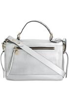 Red Valentino Red(v) Metallic Shoulder Bag - Silver