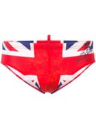 Dsquared2 - Printed Swim Trunks - Men - Polyamide/spandex/elastane - 48, Red, Polyamide/spandex/elastane