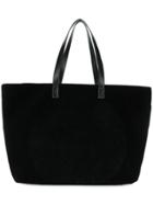 Balmain Velvet Shopper Bag - Black
