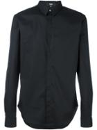 Versus Concealed Fastening Shirt, Men's, Size: 48, Black, Cotton/spandex/elastane