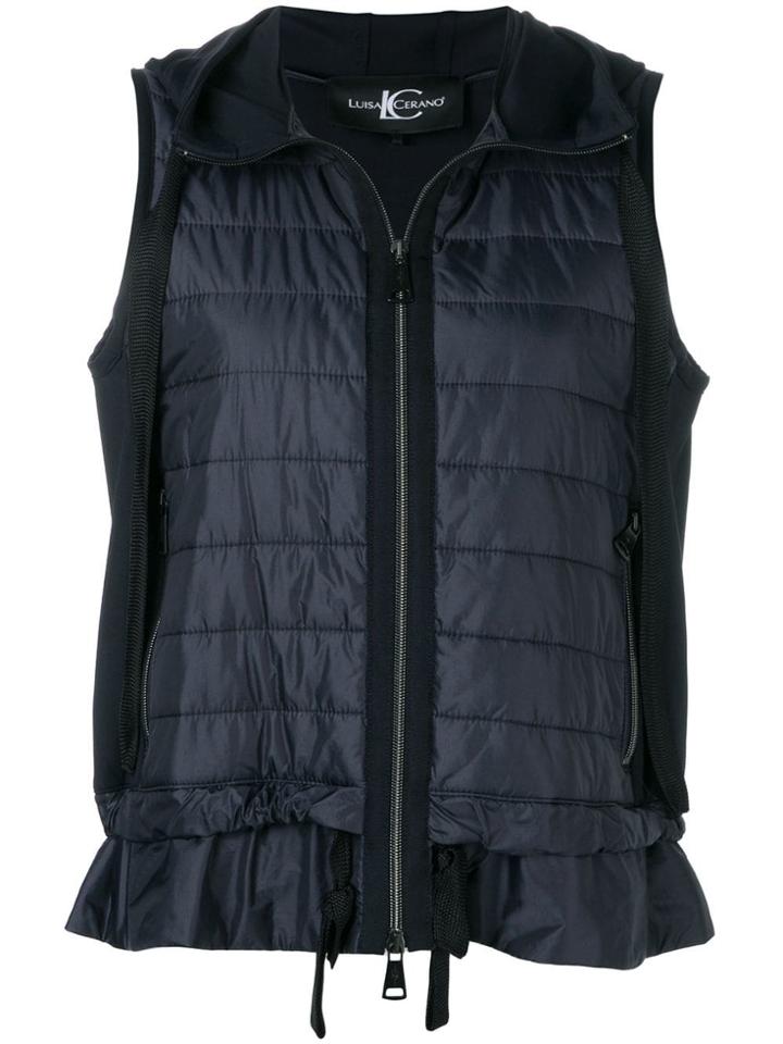 Luisa Cerano Zipped Padded Gilet - Blue