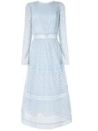 Copurs Embellished Macrame Long Dress - Blue