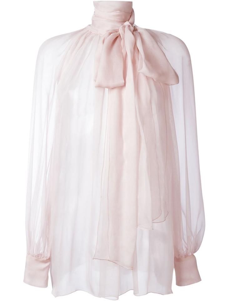 Blumarine Neck Tie Blouse