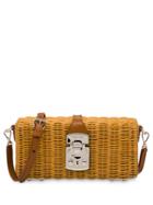 Miu Miu Wicker Clutch - Brown