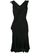 Christian Dior Vintage Bias Cut Dress - Black