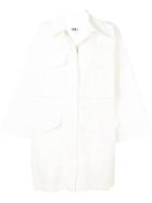 Mm6 Maison Margiela Oversized Shirt Jacket - White