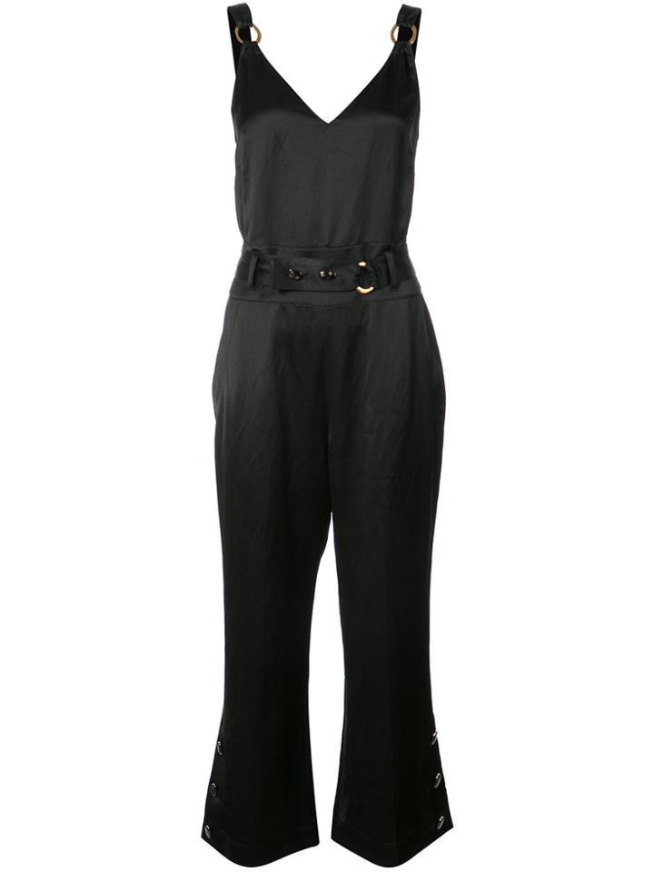 Derek Lam 10 Crosby Sleeveless Jumpsuit With Belt Detail - Black