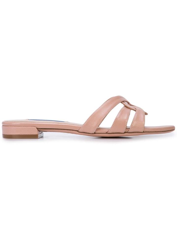 Stuart Weitzman Cami Sliders - Neutrals