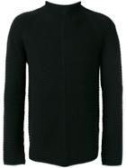 Helmut Lang Ribbed High Neck Jumper - Black