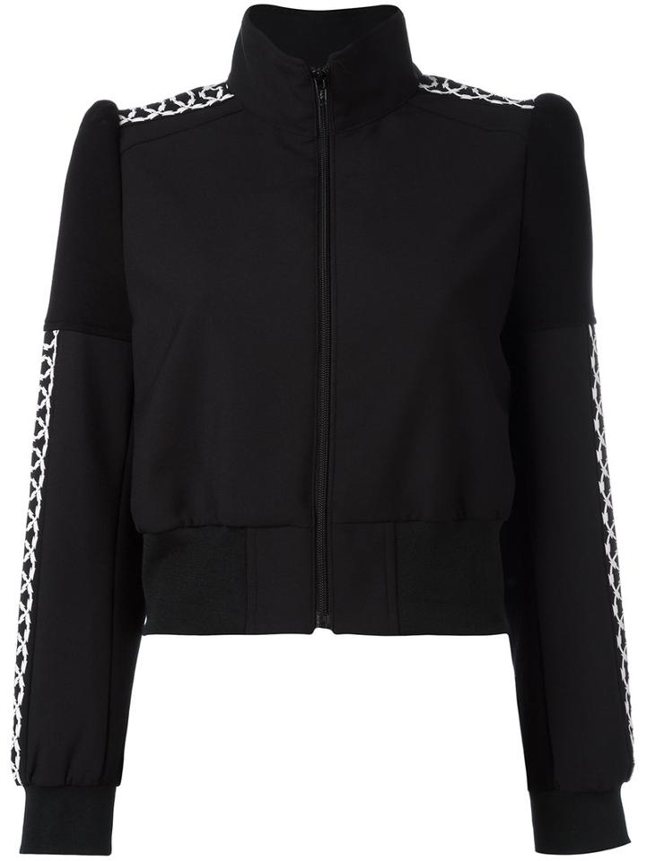 Junya Watanabe Comme Des Garçons Cropped Military Jacket, Women's, Size: Small, Black, Polyester/rayon/polyurethane
