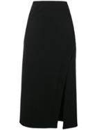 Jil Sander Slit Detail Pencil Skirt - Black