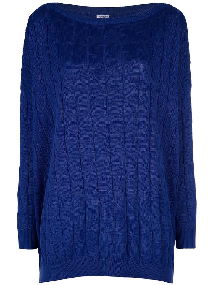 Romeo Gigli Vintage Cable Knit Sweater - Blue