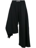 Barbara Bologna Asymmetric Cropped Trousers - Black