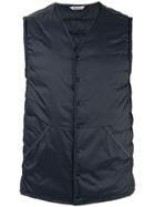 Barbour Padded Button Gilet - Blue