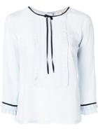 Marc Jacobs Ruffle Blouse - Blue