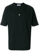 Stone Island Logo Embroidered T-shirt - Black