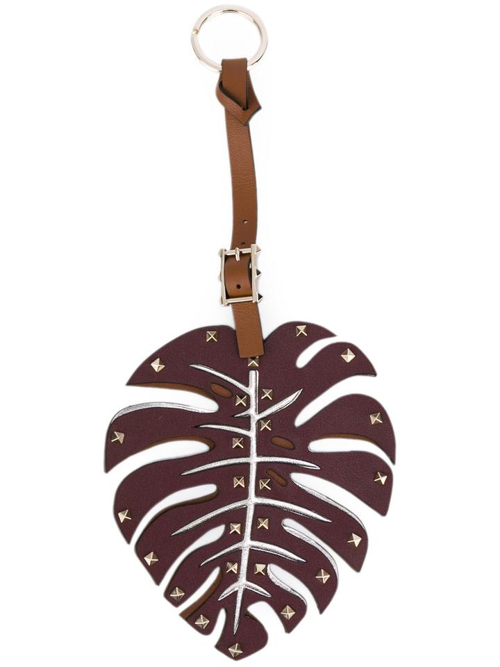 Valentino - Valentino Garavani Leaf Bag Charm - Women - Calf Leather - One Size, Brown, Calf Leather