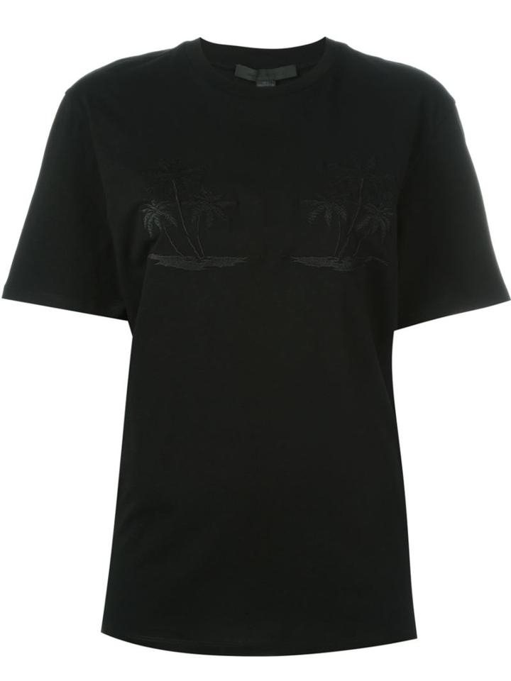 Alexander Wang Embroidered California And Palm Tree T-shirt