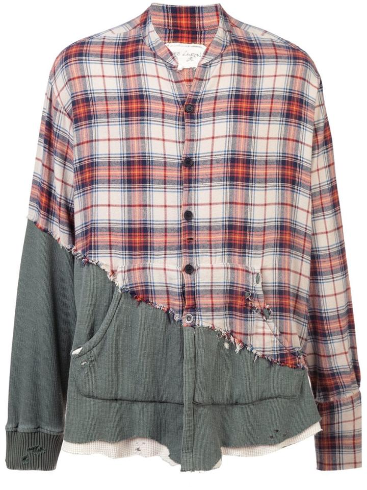 Greg Lauren Patchwork Shirt - Neutrals