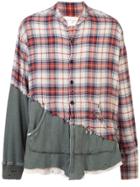 Greg Lauren Patchwork Shirt - Neutrals