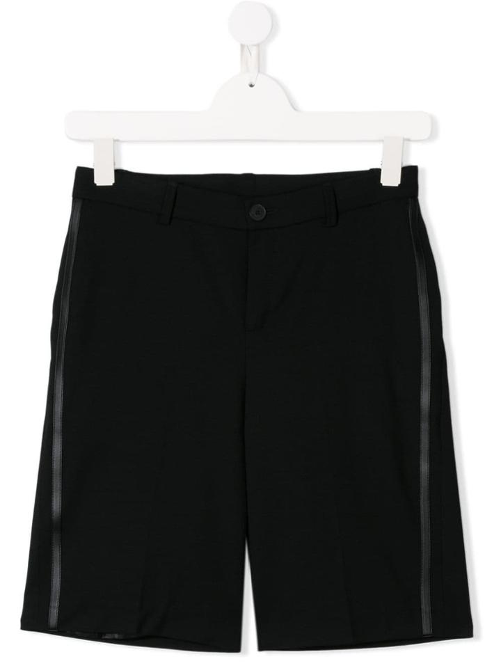 Givenchy Kids Teen Side Webbing Shorts - Black
