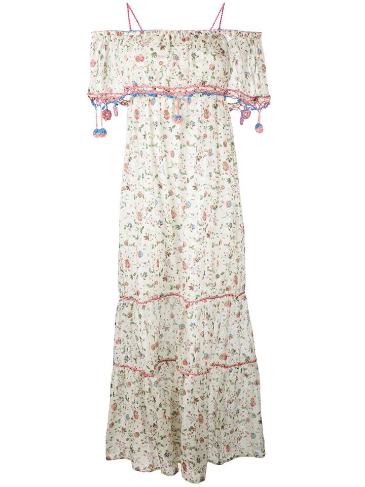 Anjuna - Floral Print Dress - Women - Cotton - M, Nude/neutrals, Cotton