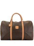 Céline Pre-owned Macadam Pattern Travel Handbag - Brown