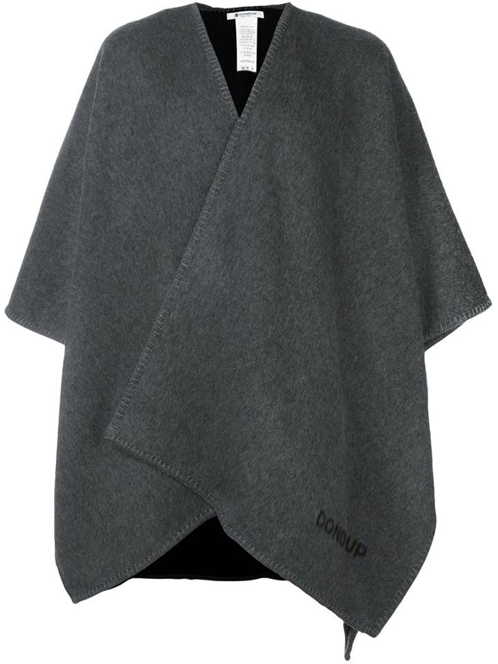 Dondup Cape Coat, Men's, Grey, Wool