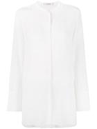 Dorothee Schumacher - Tie Neck Blouse - Women - Silk - 6, White, Silk