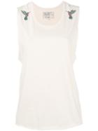 Sandrine Rose - Bird Embroidered Blouse - Women - Cotton - S, Nude/neutrals, Cotton