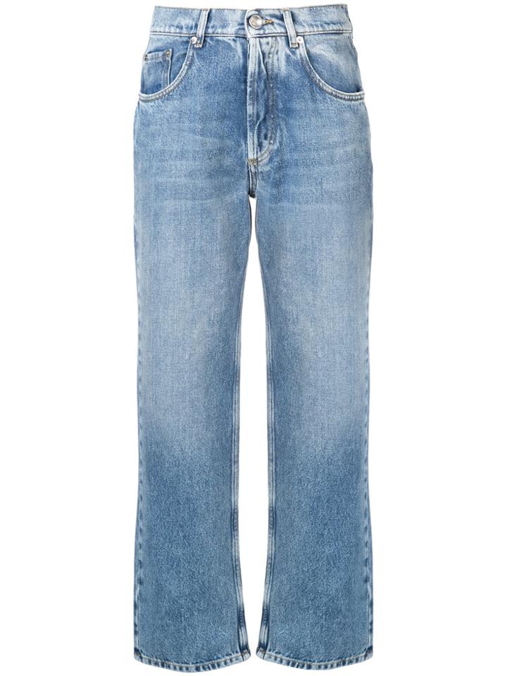 Maison Margiela High-waist Straight Leg Jeans - Blue