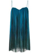Elie Saab Degrade Fringe Mini Dress - Blue