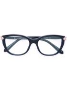 Bulgari - Cat Eye Glasses - Women - Acetate - 54, Black, Acetate