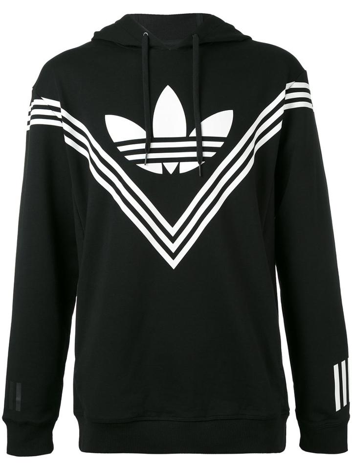 Adidas By White Mountaineering - Wm Logo Hoodie - Men - Cotton/polyester/polyurethane/spandex/elastane - L, Black, Cotton/polyester/polyurethane/spandex/elastane