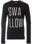 Mcq Alexander Mcqueen 'swallow' Print Longsleeved T-shirt, Men's, Size: Xs, Black, Cotton