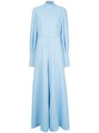 Emilia Wickstead Flared Leg Jumpsuit - Blue