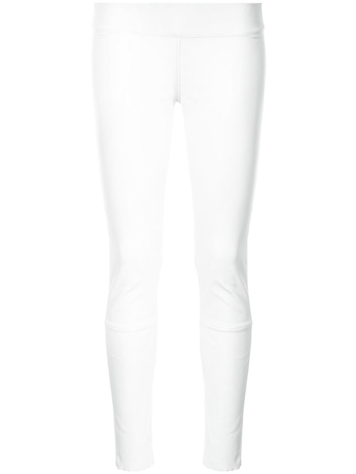 Thomas Wylde Trouser Style Leather Leggings - White