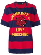 Love Moschino Mascot Striped T-shirt - Red