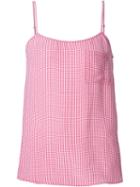 Equipment Gingham Check Cami Top