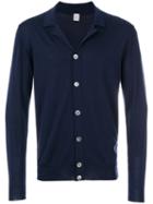 Eleventy - Classic Collar Cardigan - Men - Silk/merino - Xxl, Blue, Silk/merino