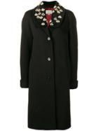 Gucci Embellished Coat - Black